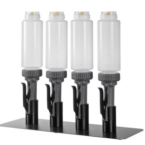 FIFO Portion Controlled Sauce Dispenser Countertop Kit (4 stand)