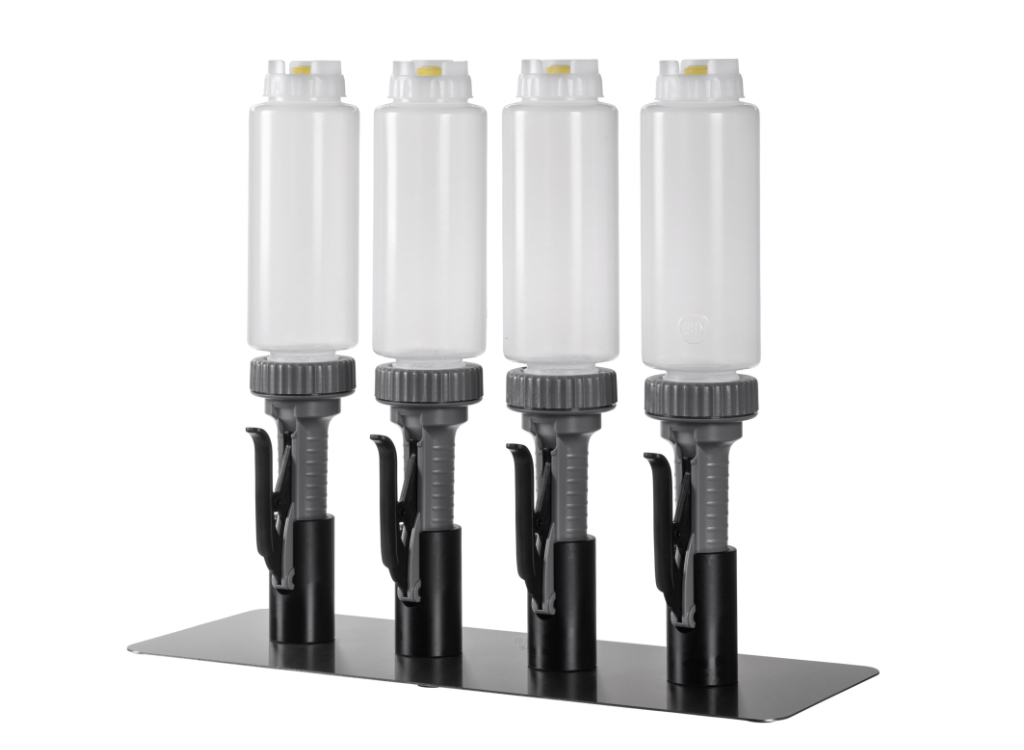 FIFO Portion Controlled Sauce Dispenser Countertop Kit (4 stand)